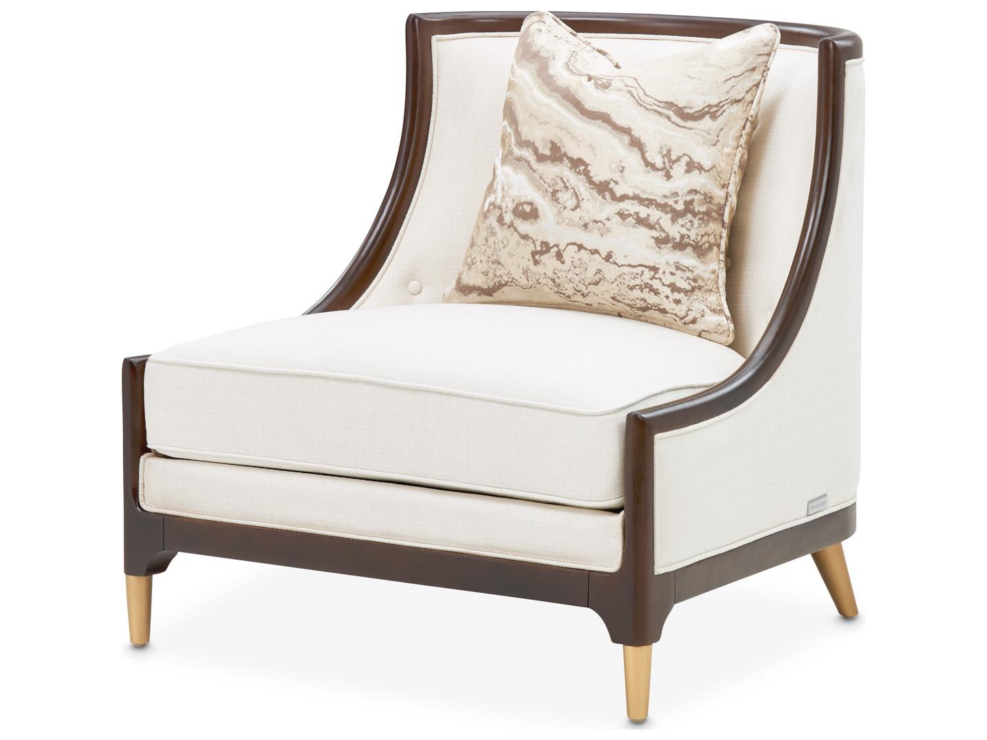 Michael Amini Belmont Place Cream Accent Chair