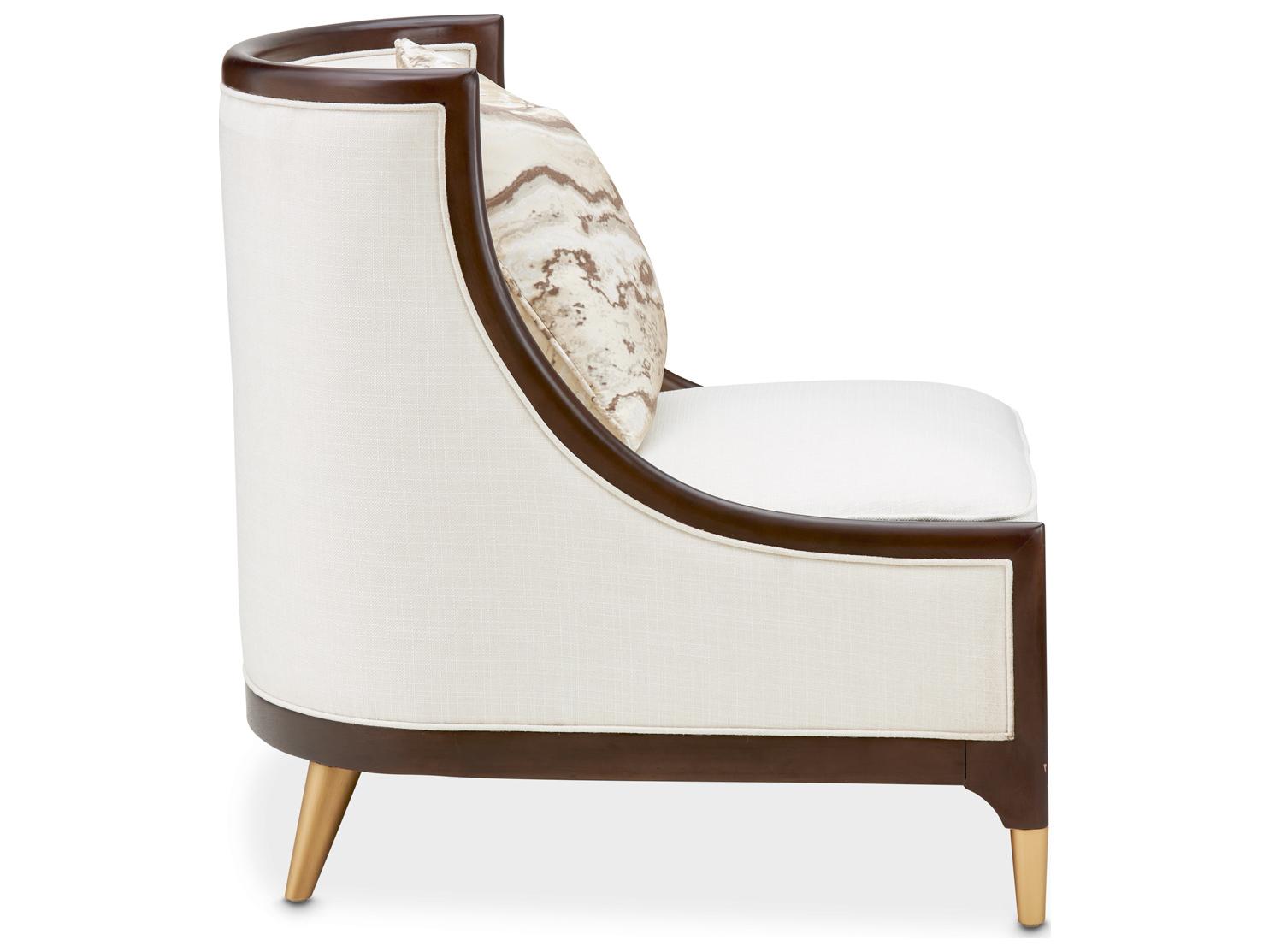Michael Amini Belmont Place Cream Accent Chair