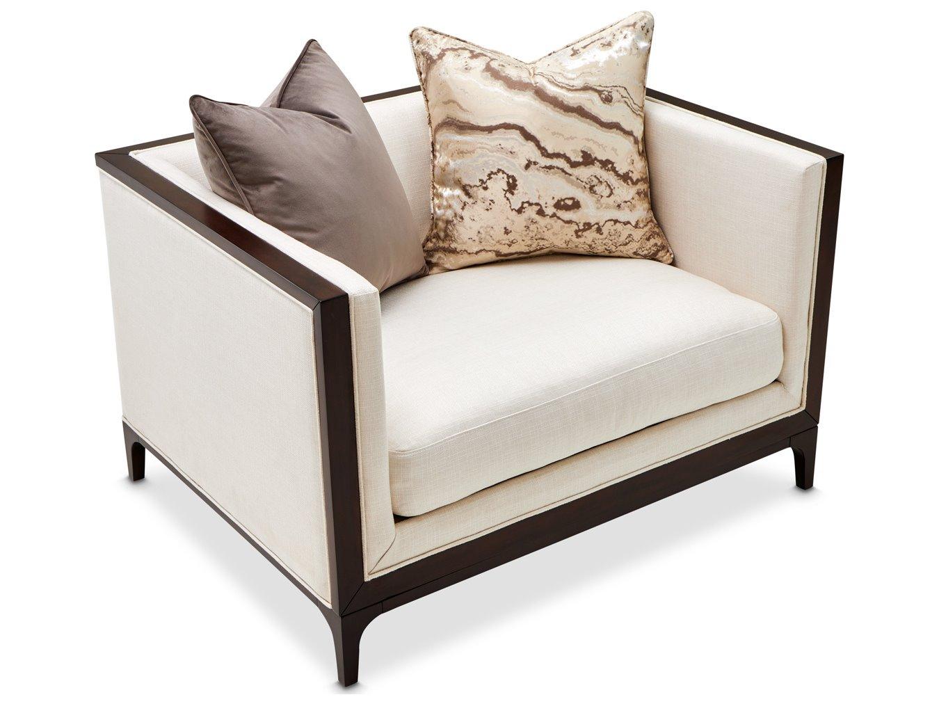 Michael Amini Belmont Place Cream Accent Chair