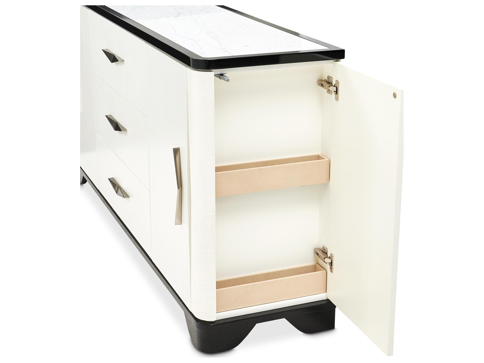 Michael Amini Tuxedo 72" Poplar Wood Sideboard