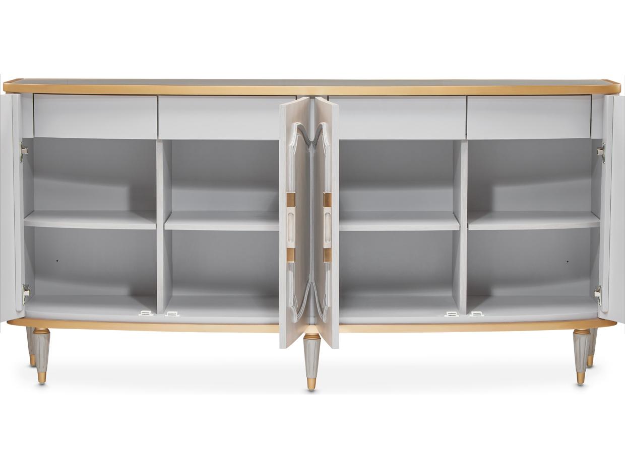 Michael Amini St. Charles 74" Poplar Wood Sideboard