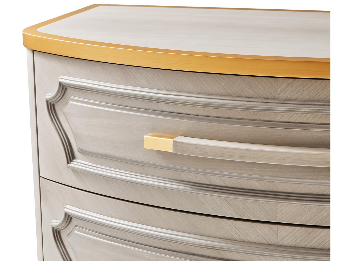 Michael Amini St. Charles Gray Poplar Wood Accent Chest