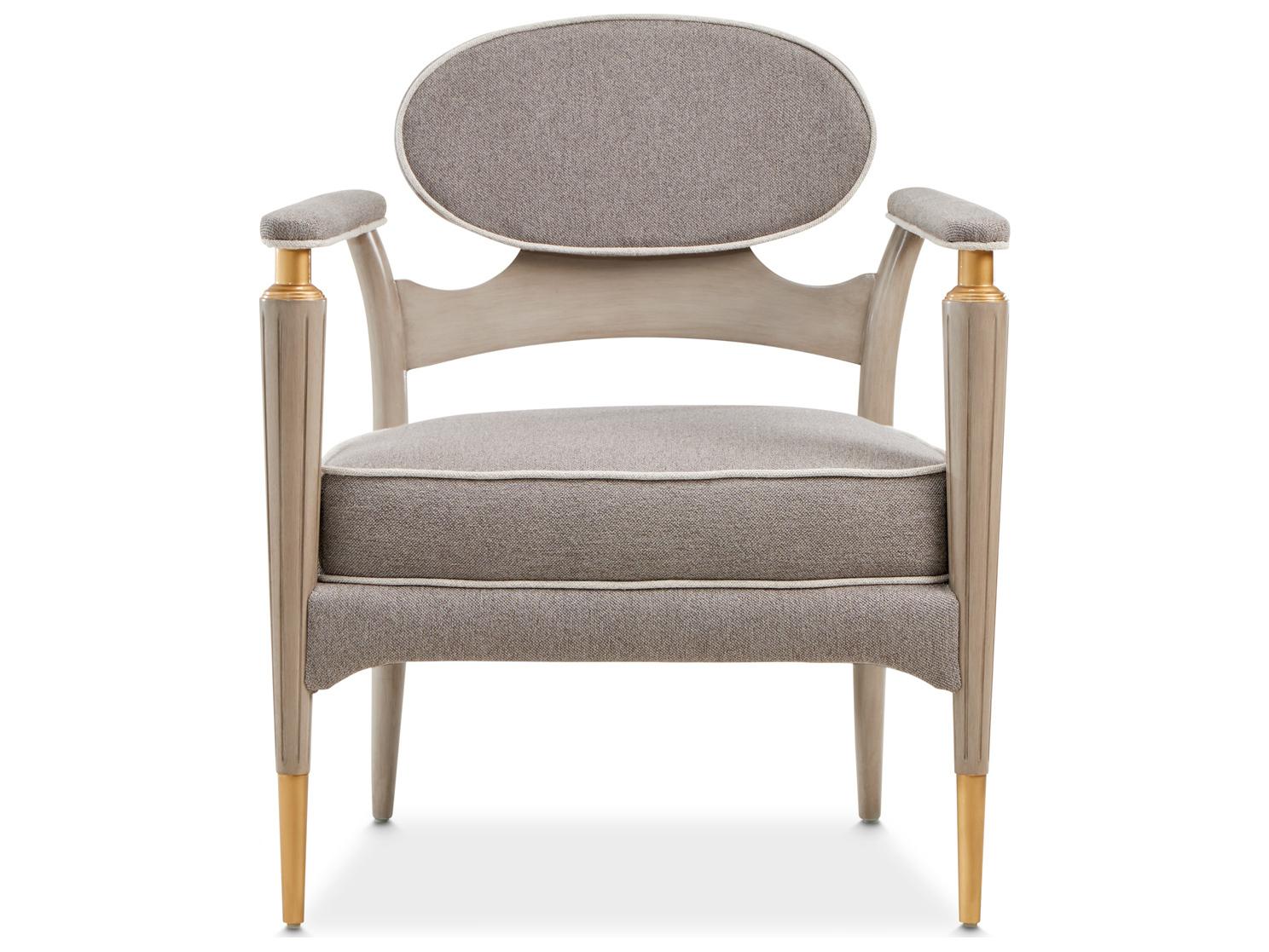 Michael Amini St. Charles Gray Accent Chair