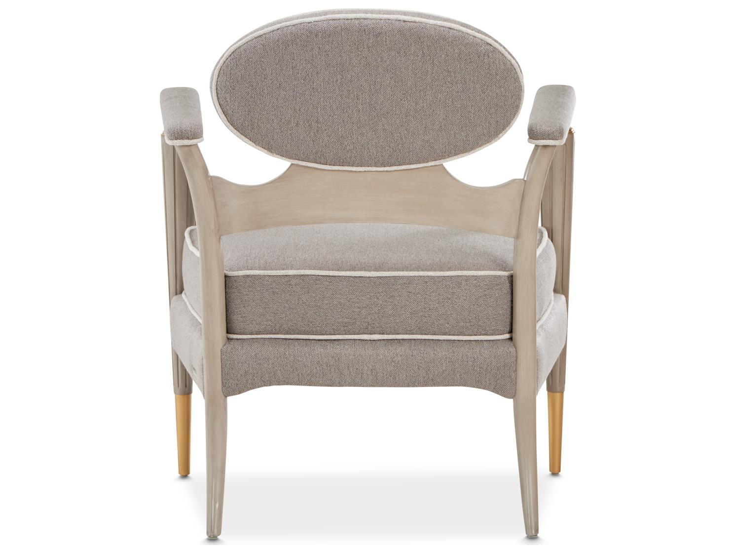 Michael Amini St. Charles Gray Accent Chair