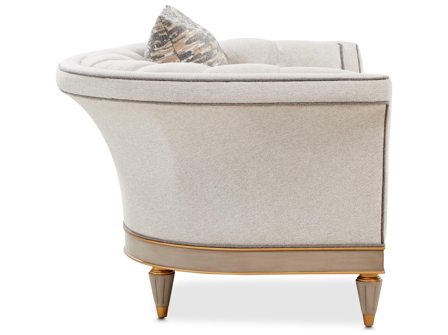 Michael Amini St. Charles Gray Accent Chair