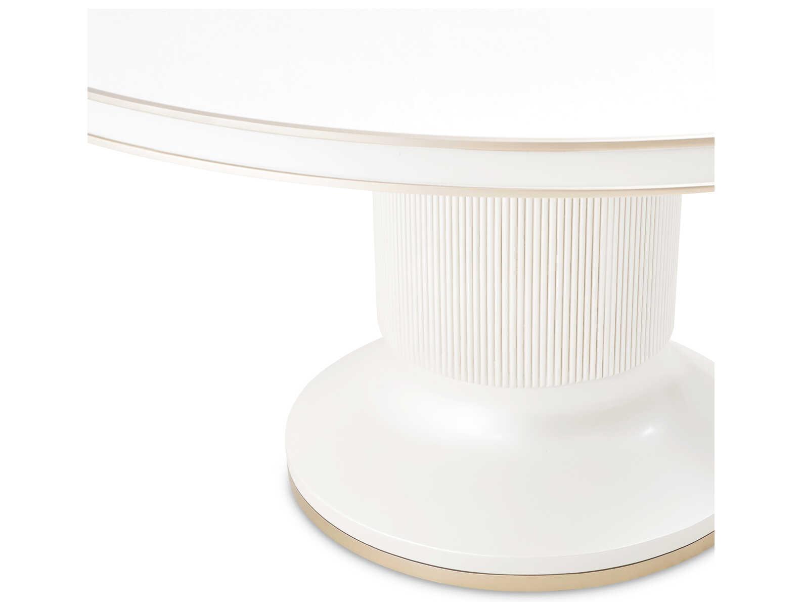 Michael Amini La Marisia Round Wood Dining Table