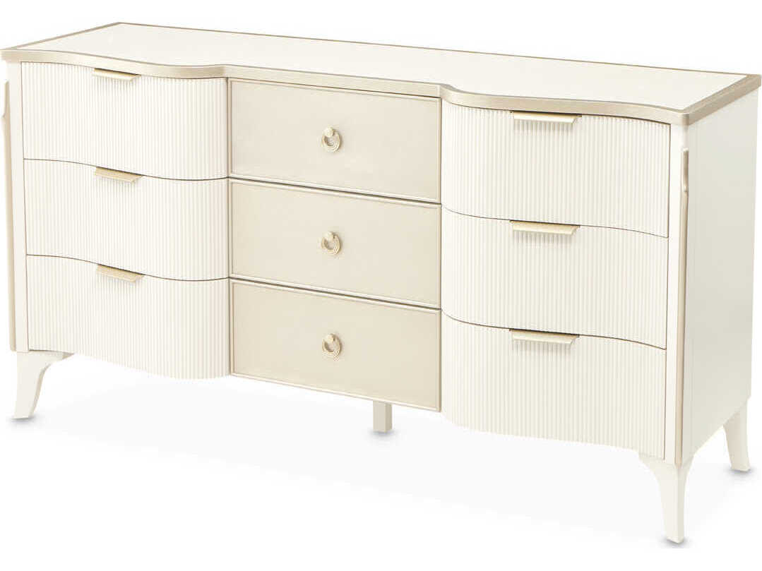 Michael Amini La Marisia White Poplar Wood Dresser