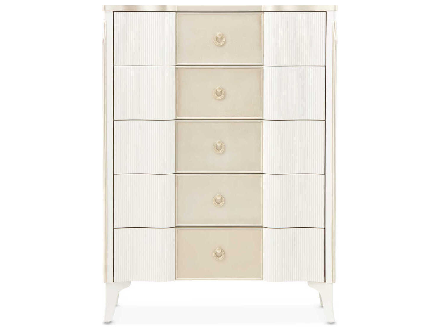 Michael Amini La Marisia White Poplar Wood Accent Chest