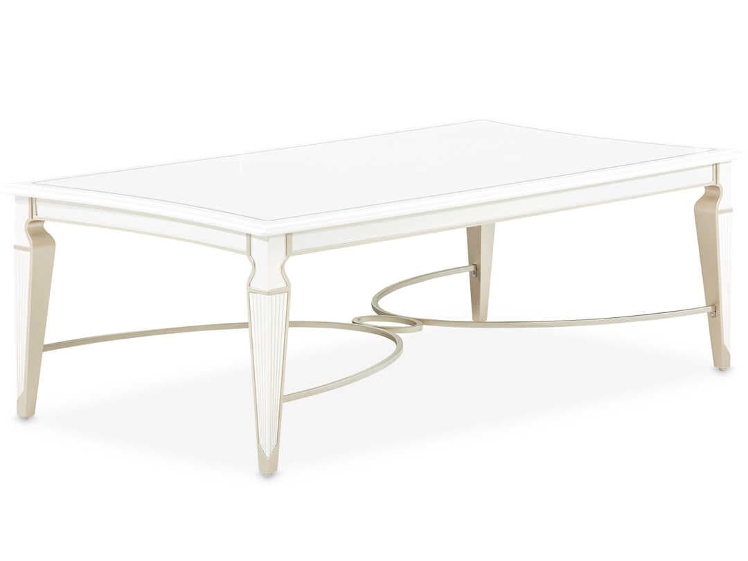 Michael Amini La Marisia Rectangular Wood Coffee Table