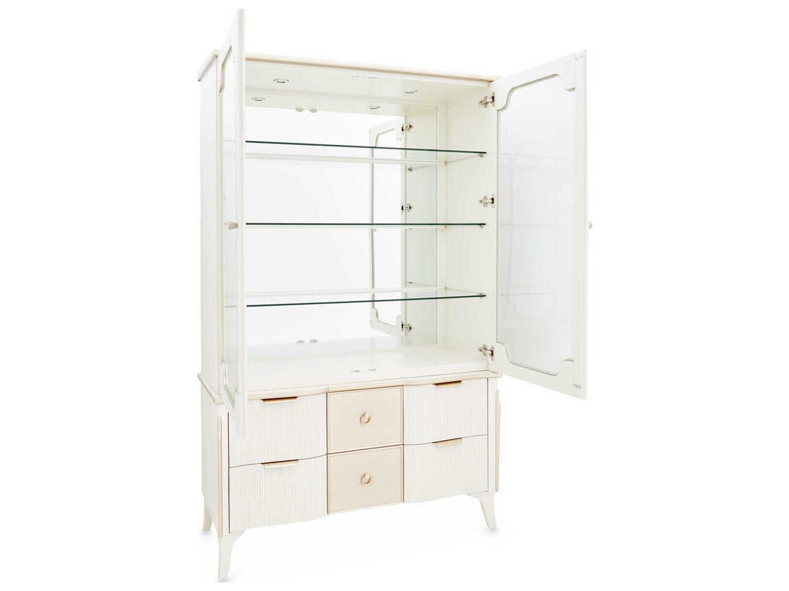Michael Amini La Marisia Poplar Wood Display Cabinet