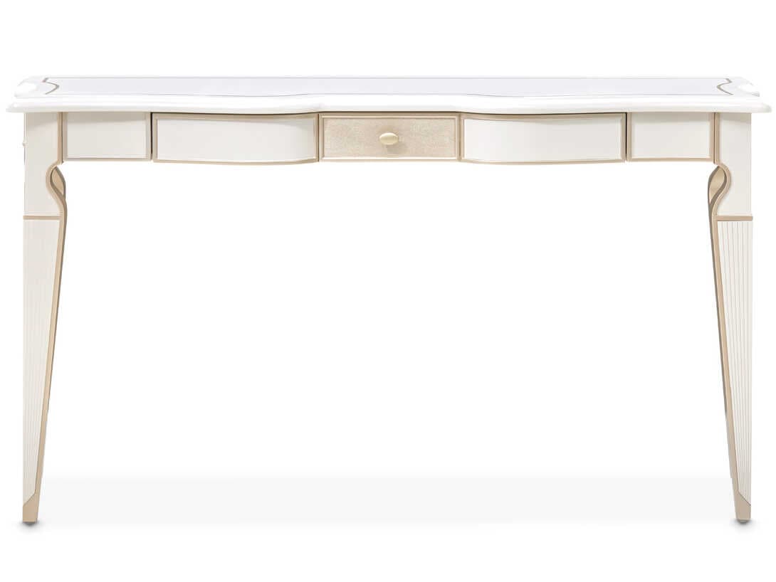 Michael Amini La Marisia Rectangular Wood Console Table