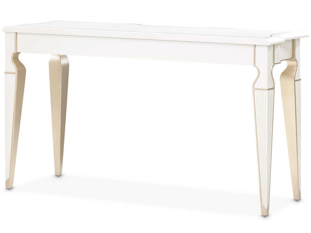 Michael Amini La Marisia Rectangular Wood Console Table