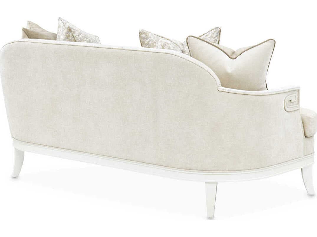 Michael Amini La Marisia Cream Upholstered Loveseat