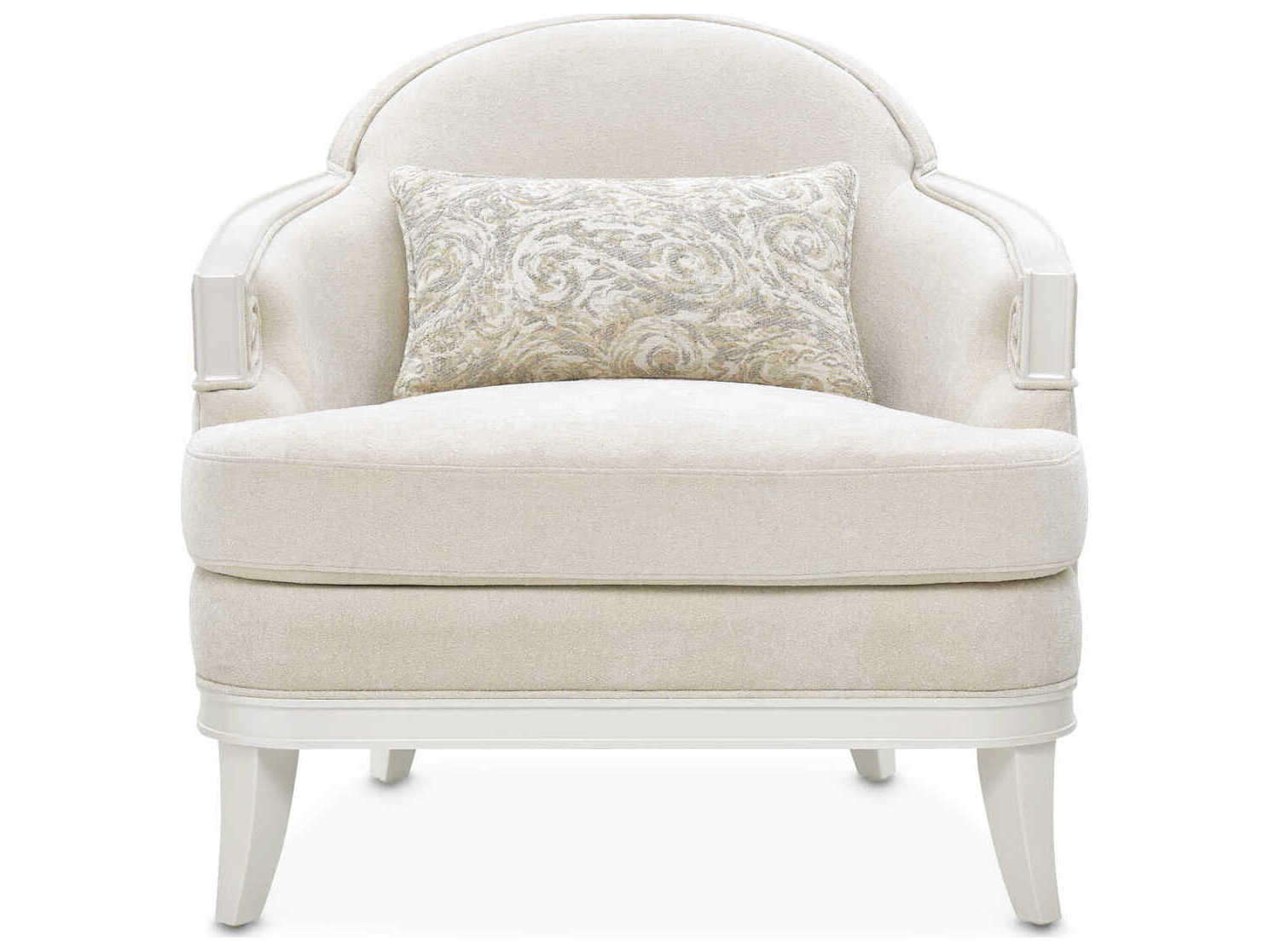 Michael Amini La Marisia Cream Accent Chair