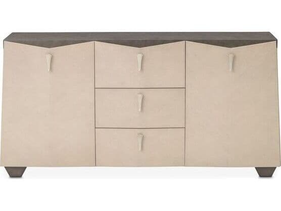 Michael Amini Fantosini 72" Poplar Wood Silver Mist Sideboard