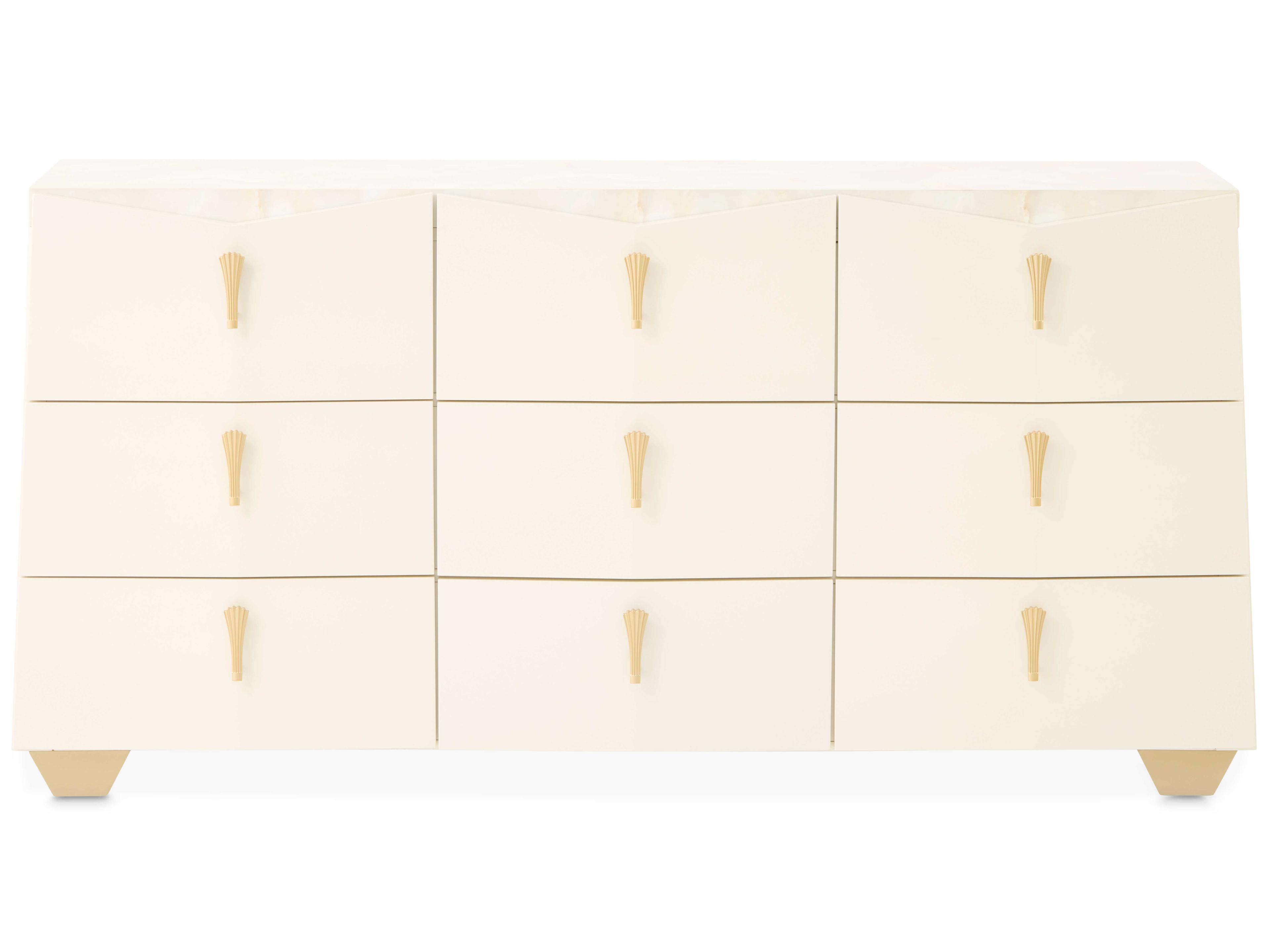 Michael Amini Fantosini White Poplar Wood Dresser