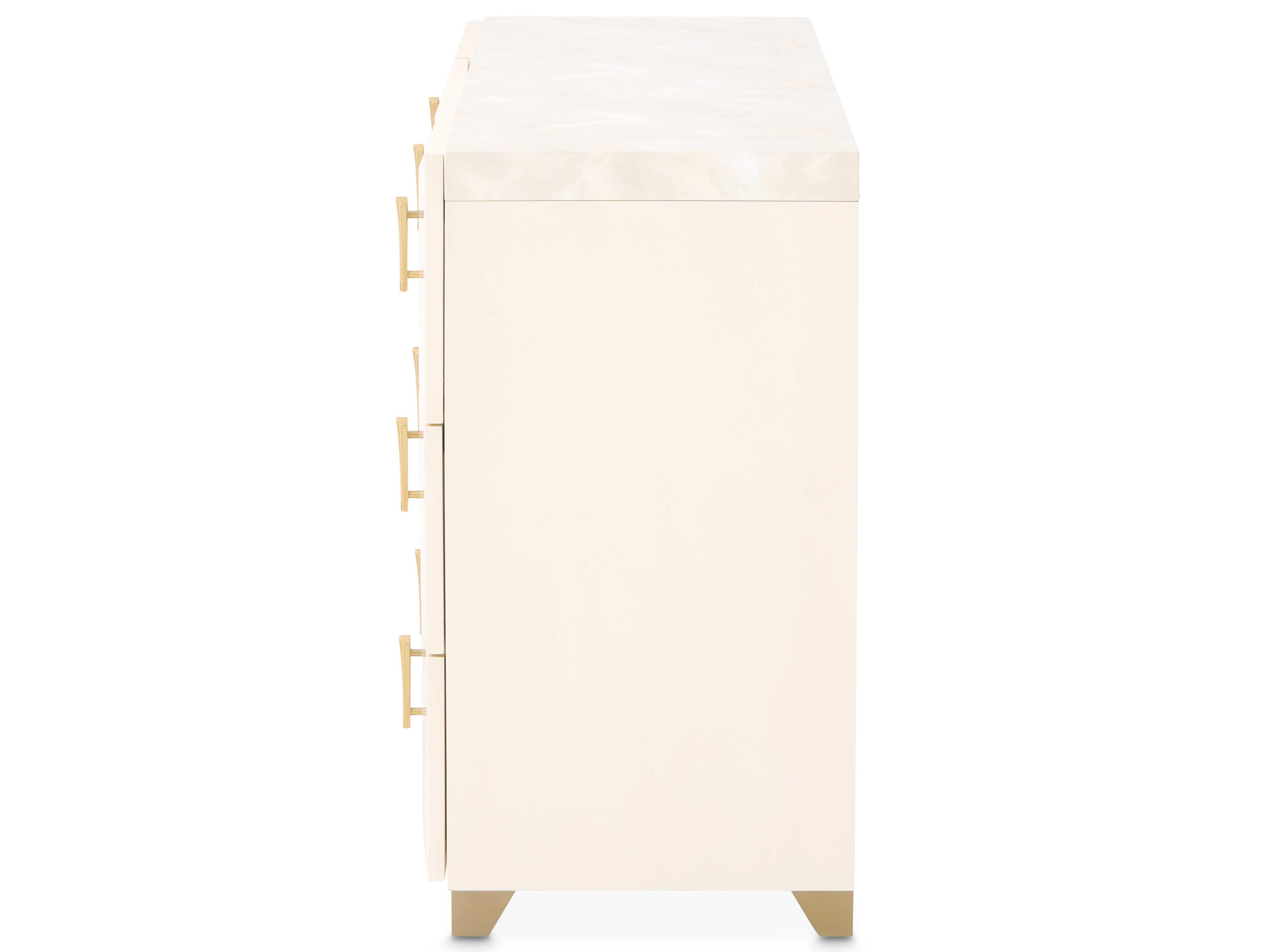 Michael Amini Fantosini White Poplar Wood Dresser