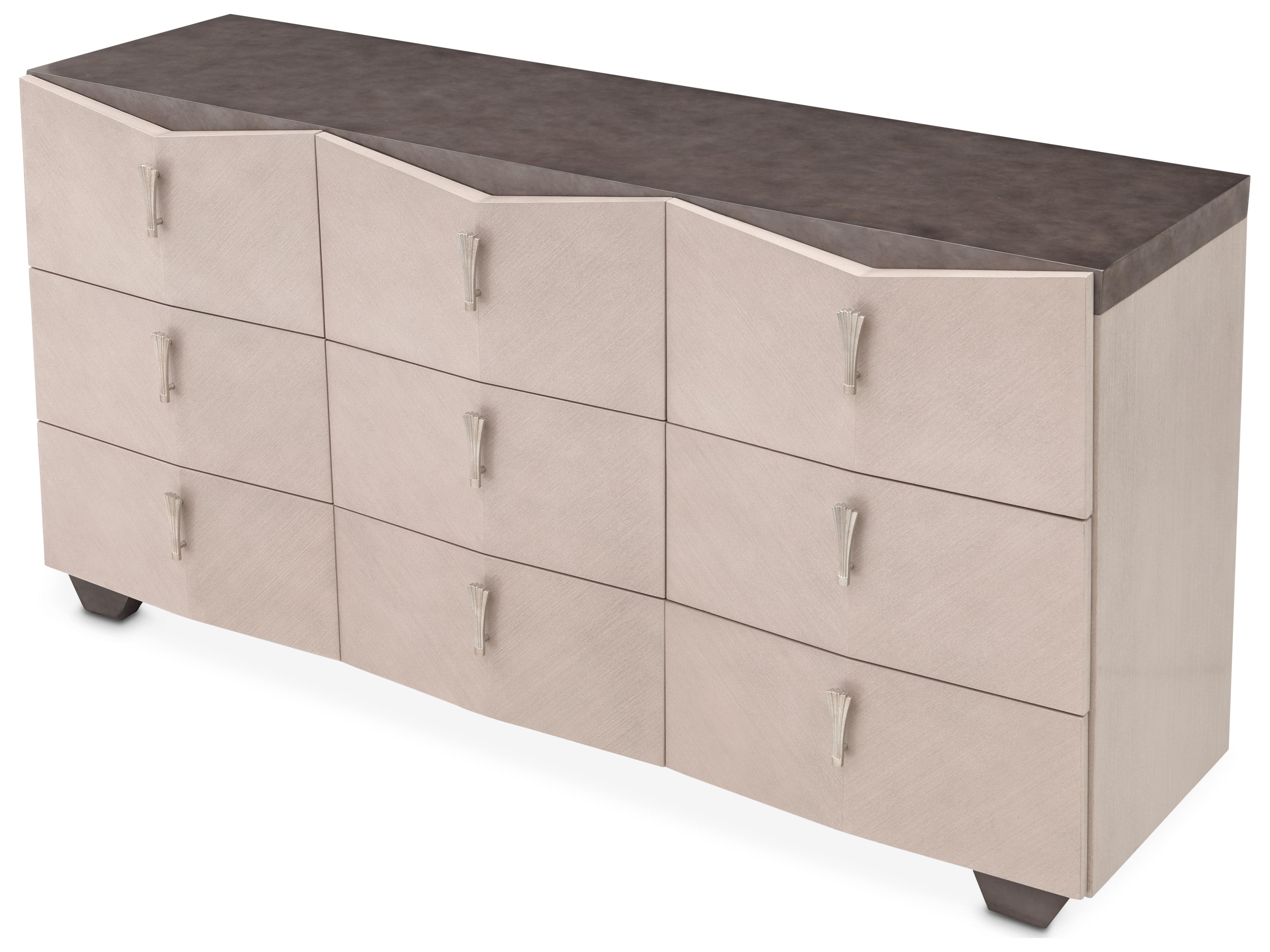 Michael Amini Fantosini Beige Poplar Wood Dresser