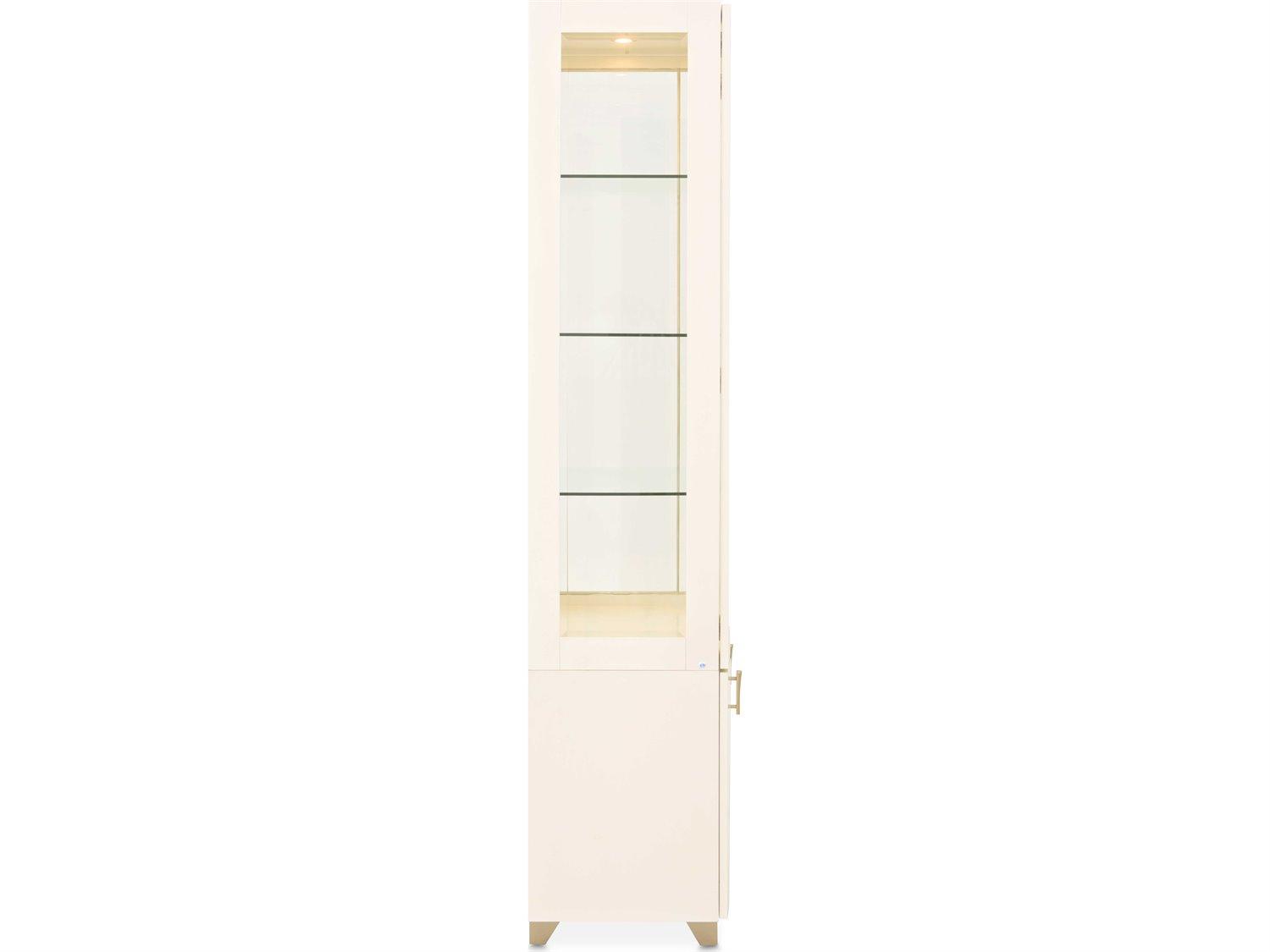 Michael Amini Fantosini Poplar Wood Creamy Pearl Display Cabinet