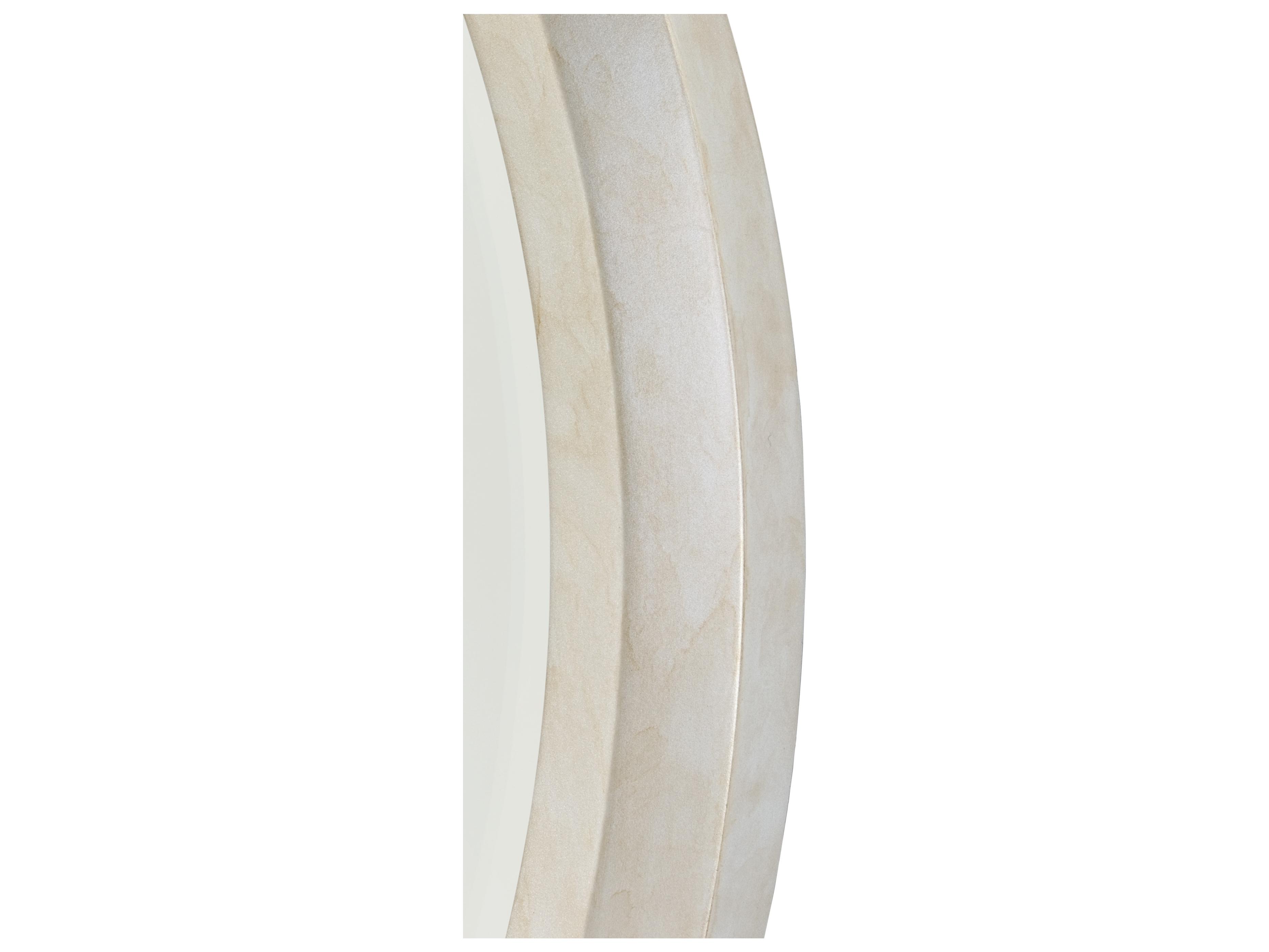 Michael Amini Fantosini Silver Oval Wall Mirror