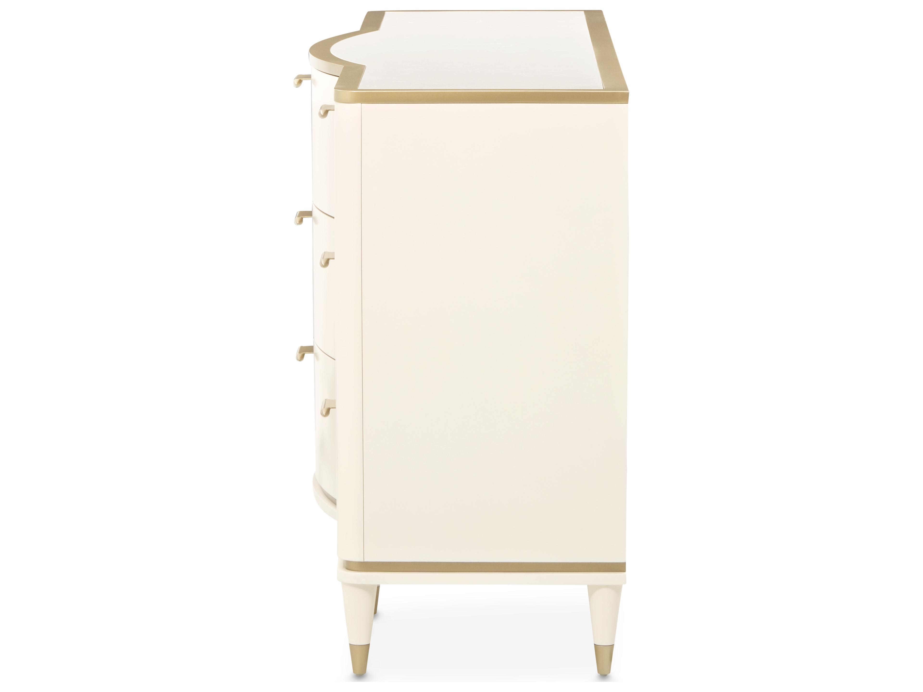 Michael Amini La Terrazza Beige Poplar Wood Dresser