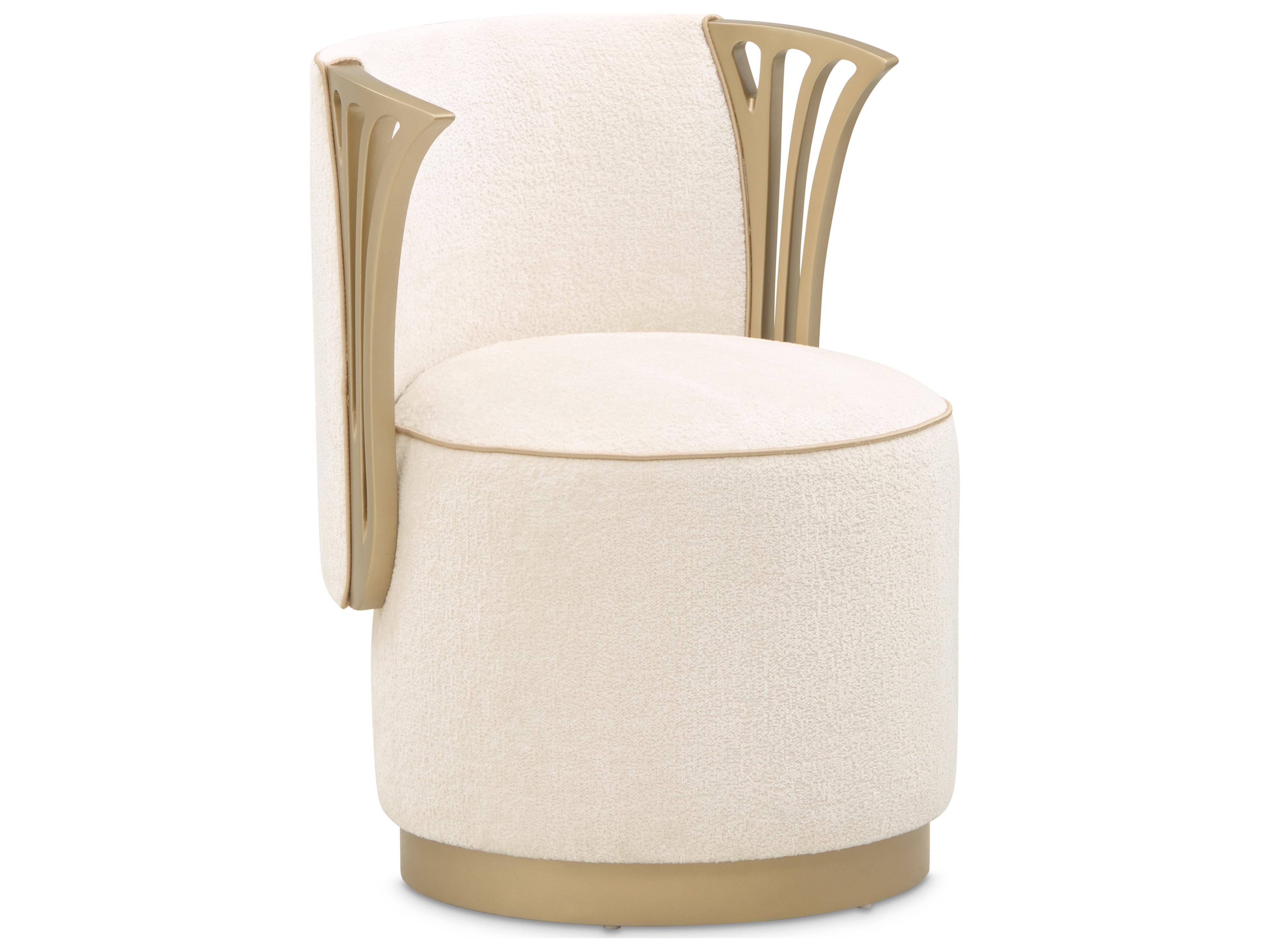 Michael Amini La Terrazza Cream Vanity Chair