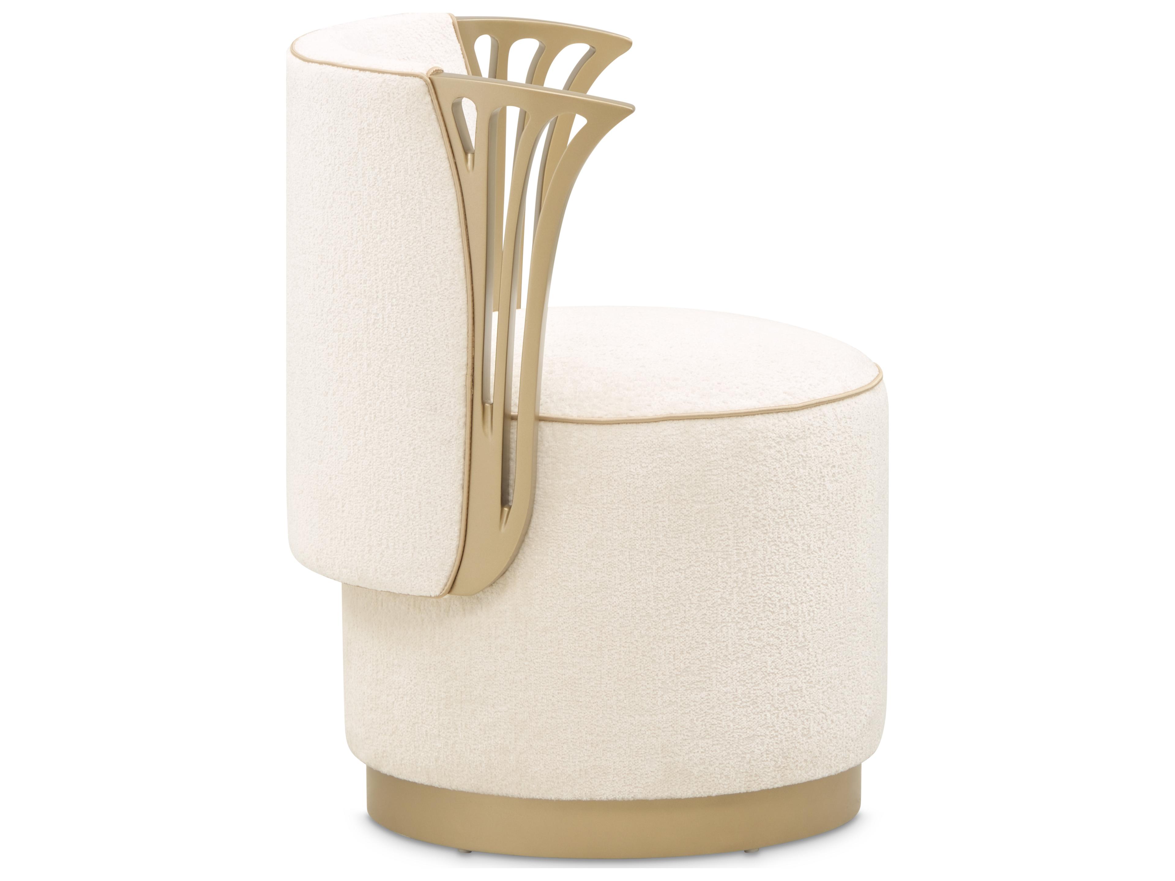 Michael Amini La Terrazza Cream Vanity Chair