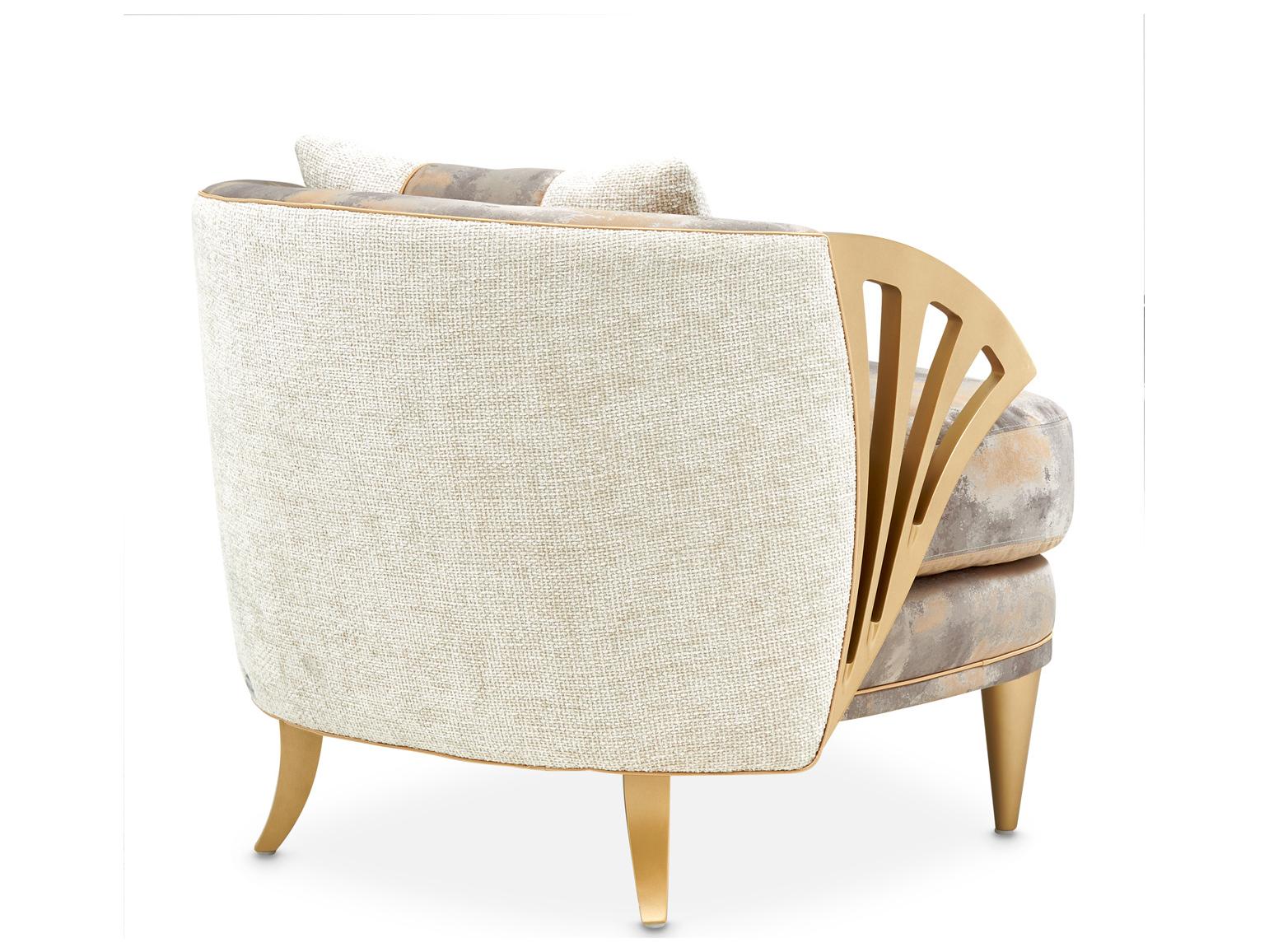 Michael Amini La Terrazza Champagne Accent Chair