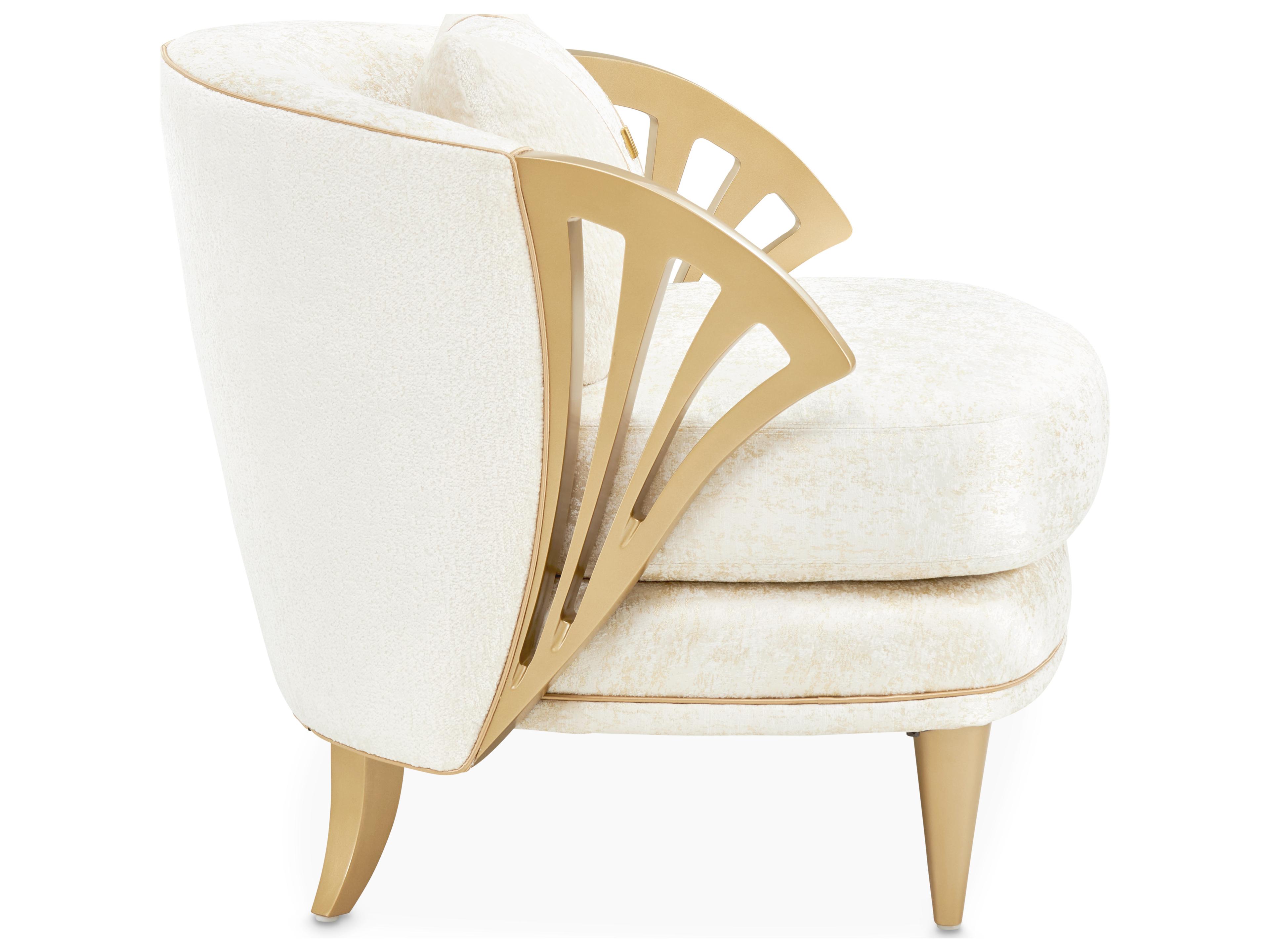 Michael Amini La Terrazza Champagne Accent Chair