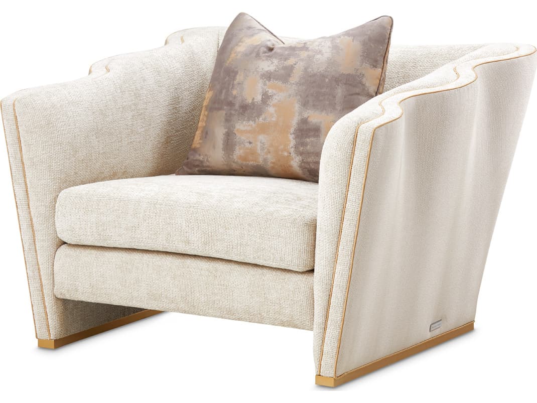 Michael Amini La Terrazza Champagne Accent Chair