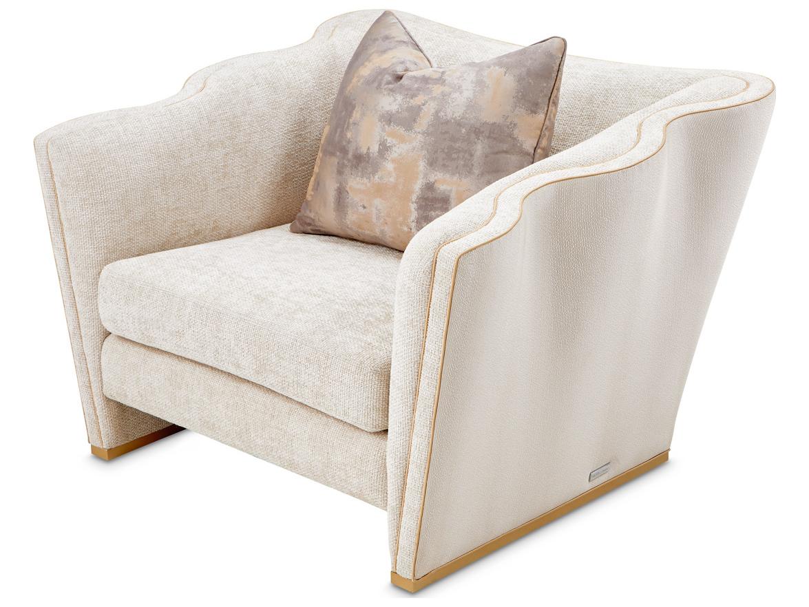 Michael Amini La Terrazza Champagne Accent Chair