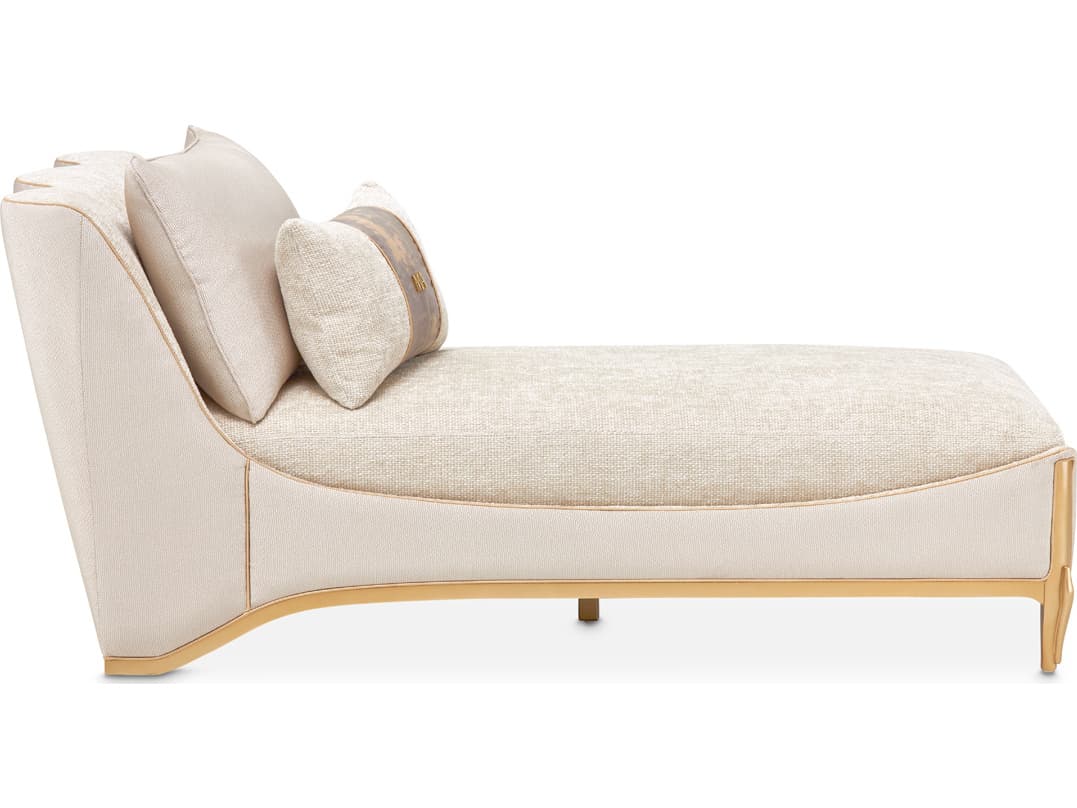Michael Amini La Terrazza Beige Upholstered Chaise