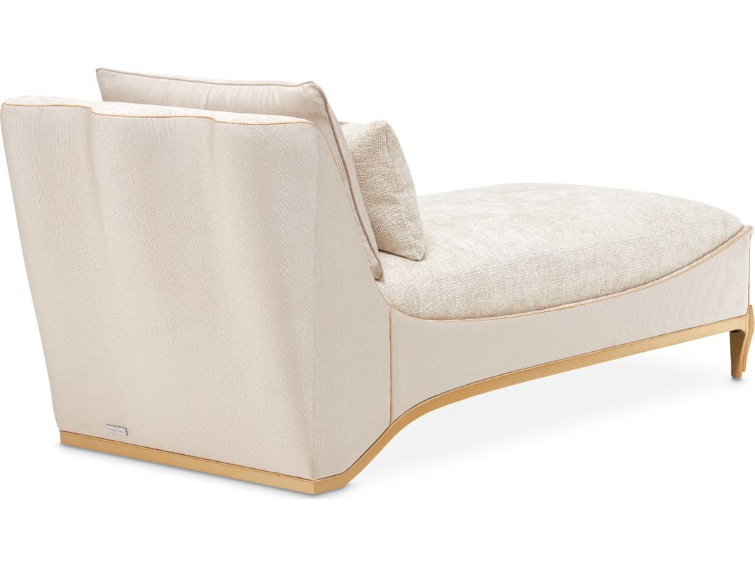 Michael Amini La Terrazza Beige Upholstered Chaise