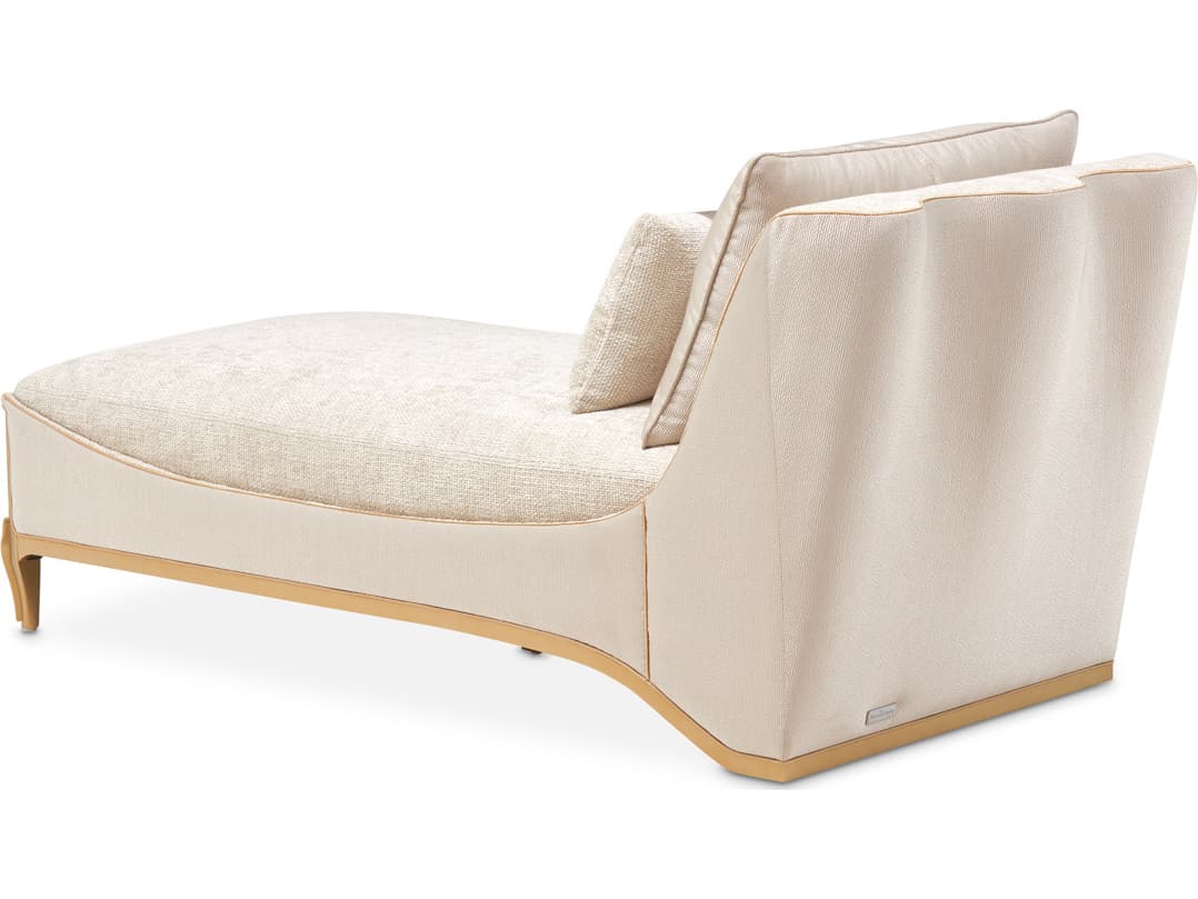 Michael Amini La Terrazza Beige Upholstered Chaise