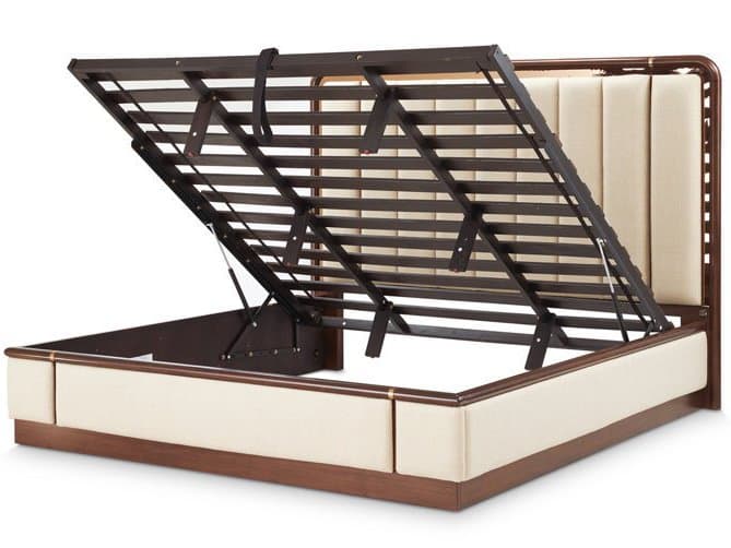 Michael Amini Mason Park Brown Poplar Wood Queen Platform Bed