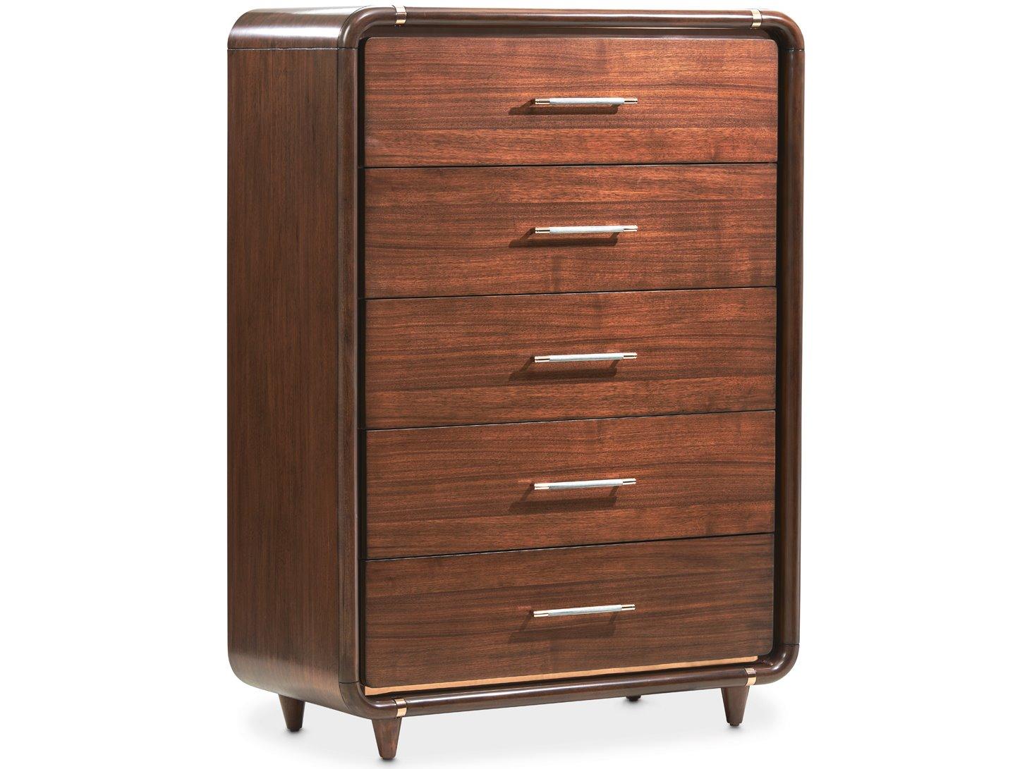 Michael Amini Mason Park Brown Poplar Wood Accent Chest