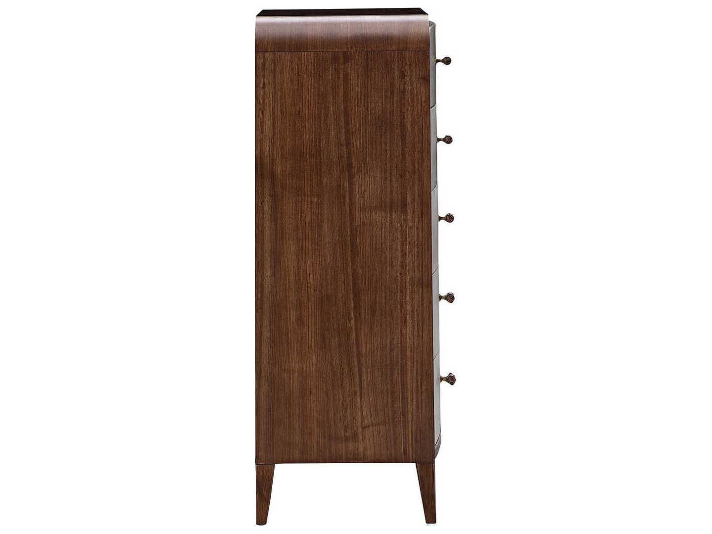 Michael Amini Houston Brown Birch Wood Accent Chest