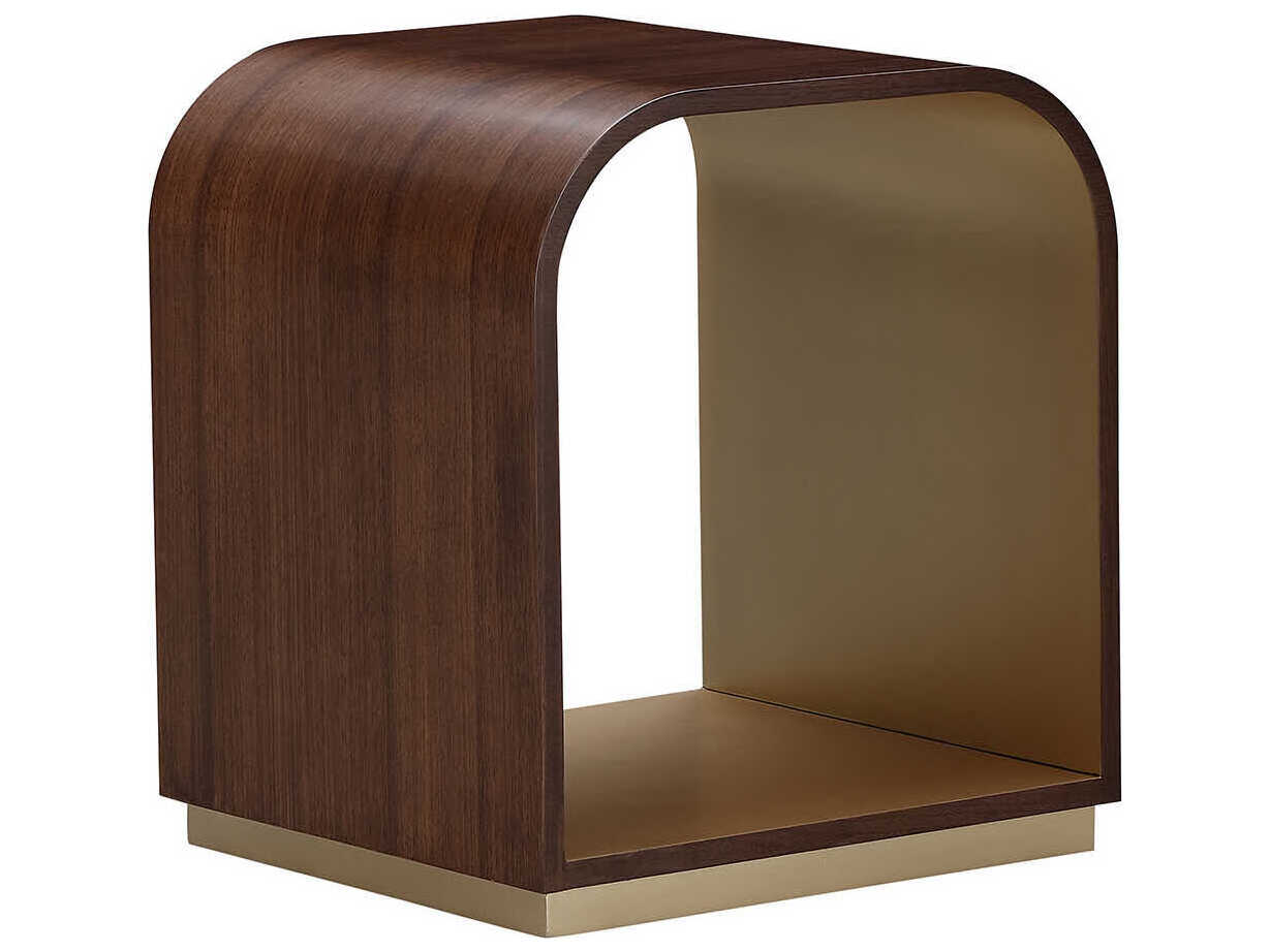 Michael Amini Houston Rectangular Wood End Table