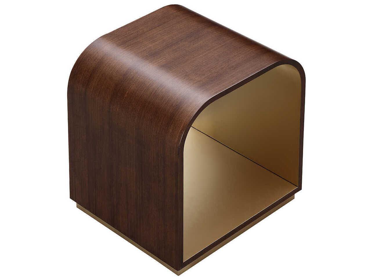 Michael Amini Houston Rectangular Wood End Table