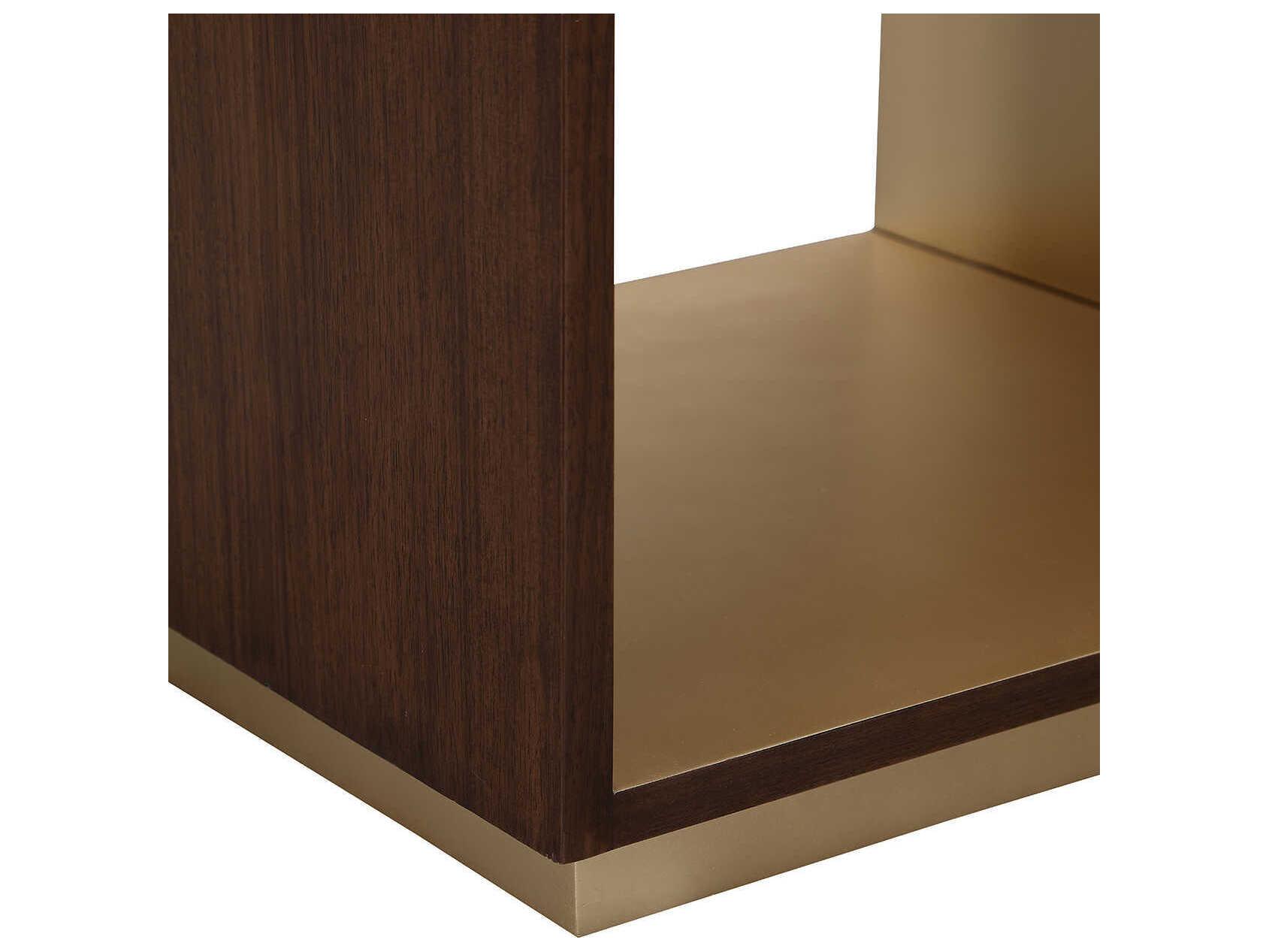 Michael Amini Houston Rectangular Wood End Table