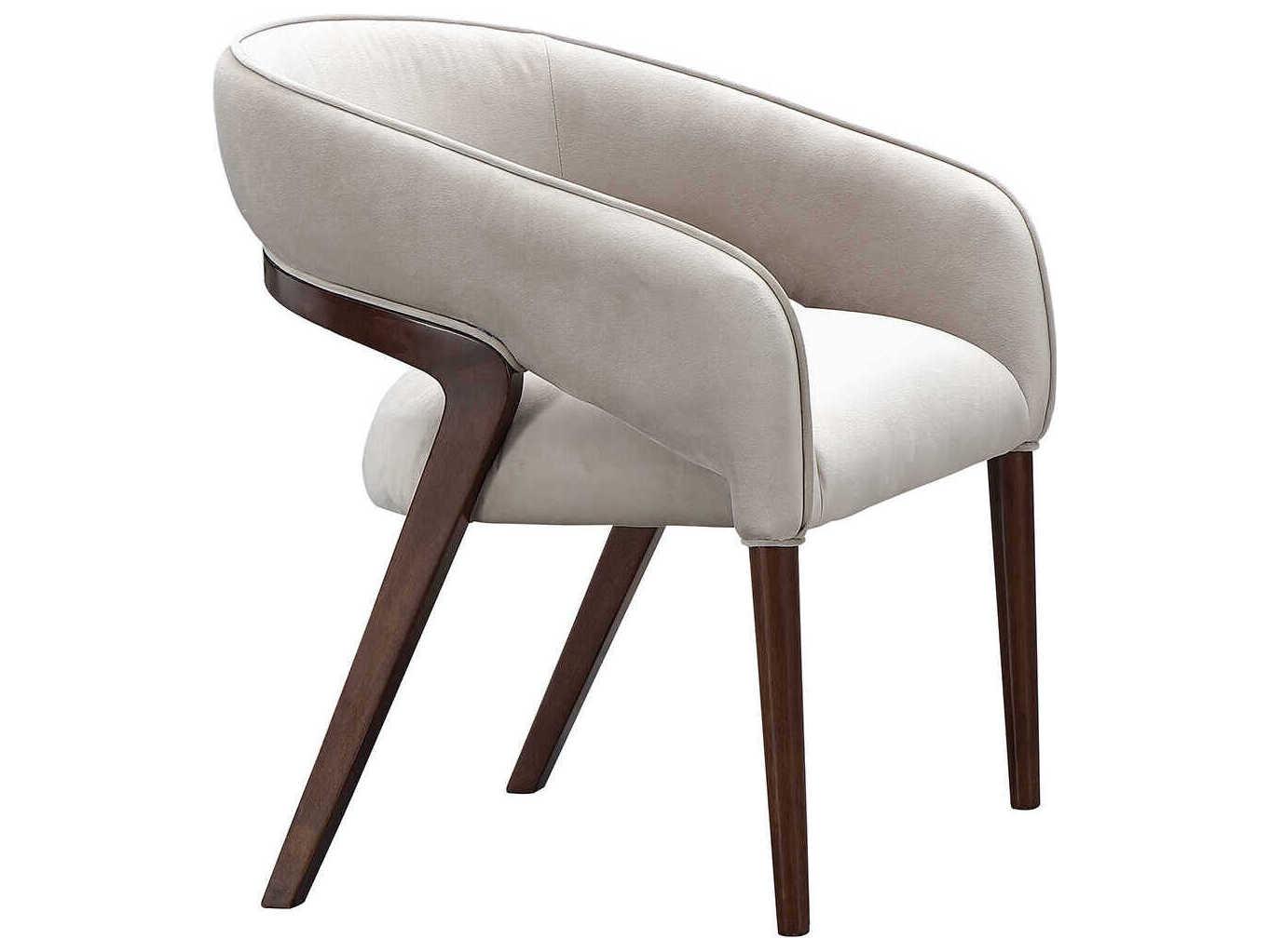 Michael Amini Houston Gray Velvet Accent Chair