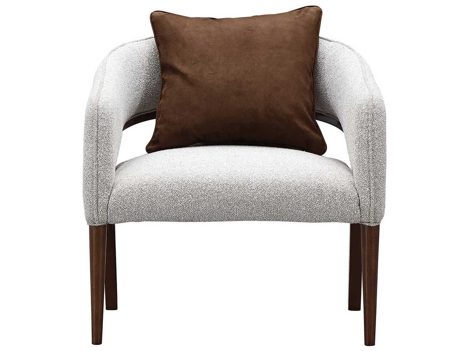 Michael Amini Houston Gray Accent Chair