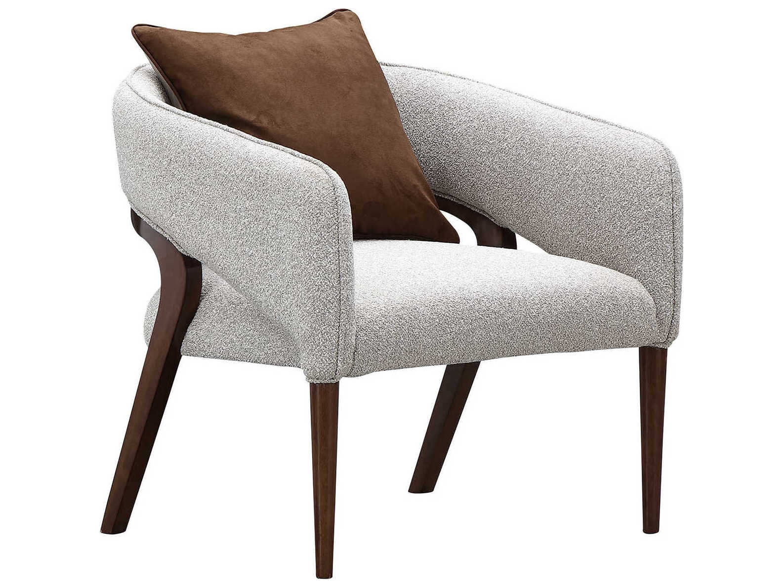 Michael Amini Houston Gray Accent Chair