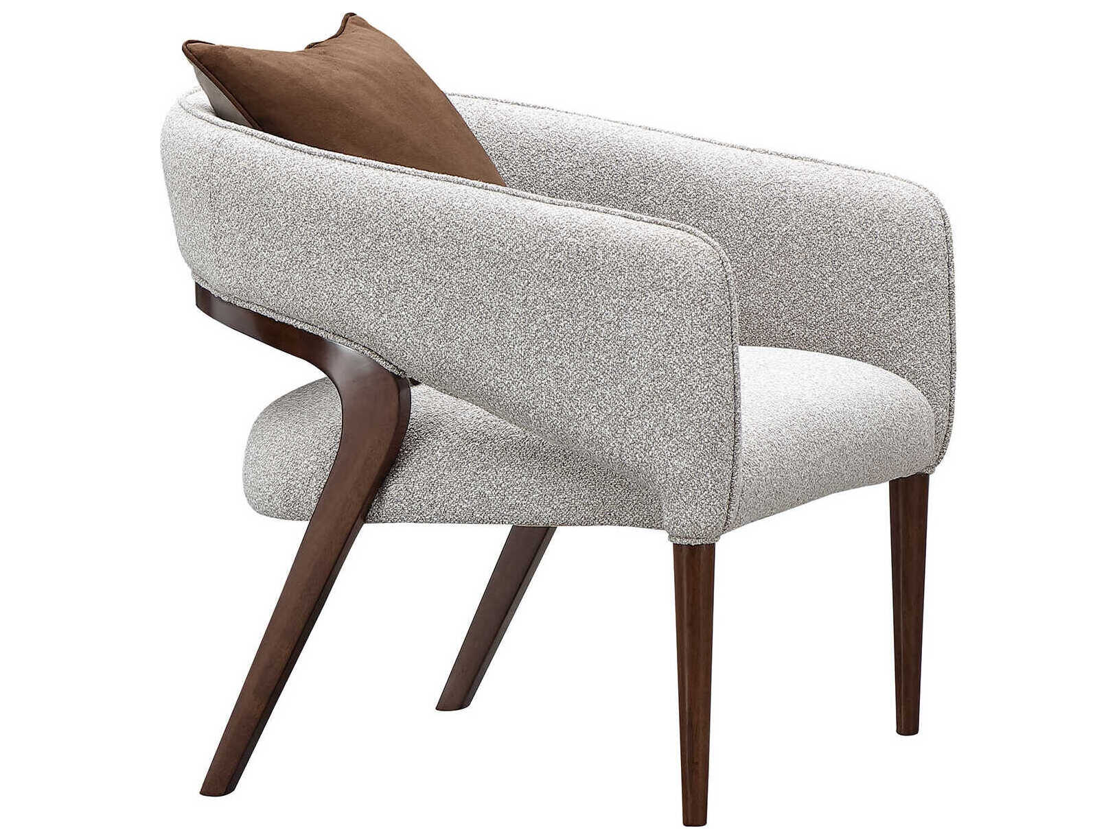 Michael Amini Houston Gray Accent Chair