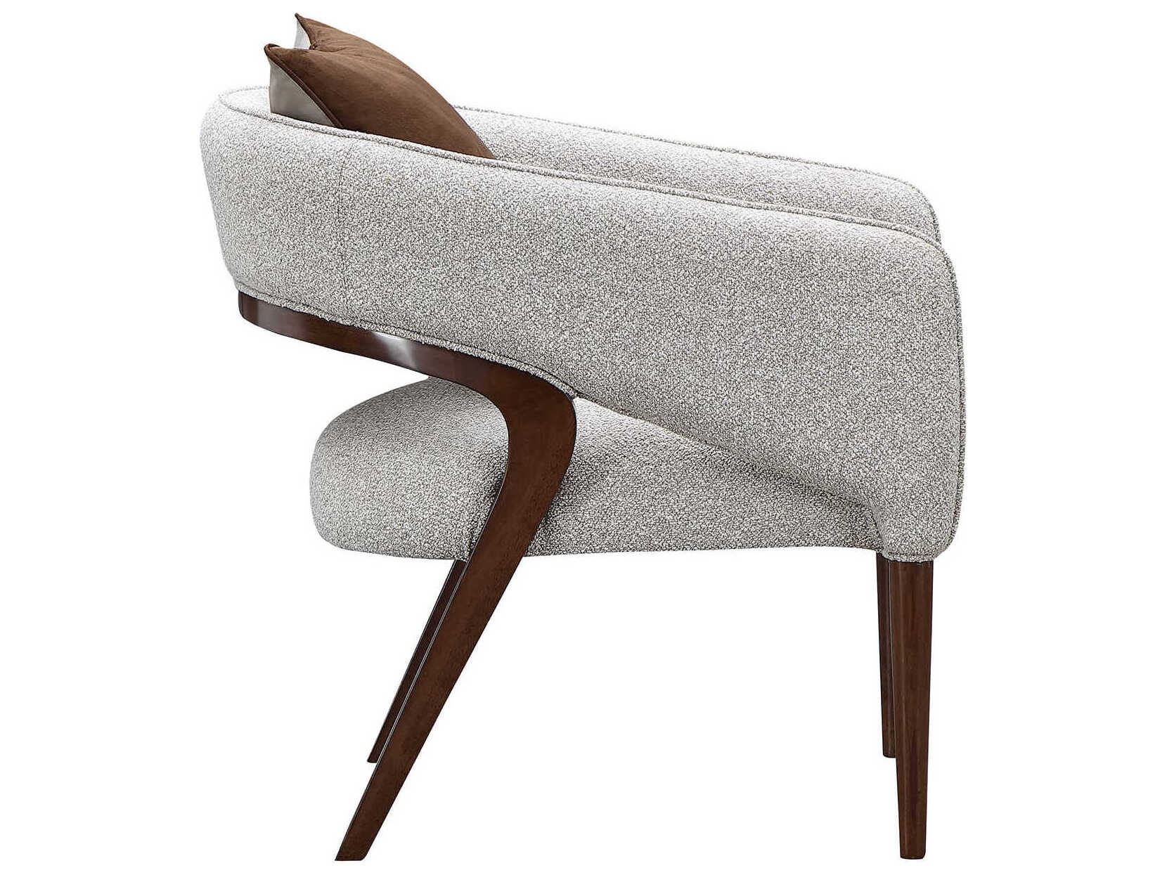 Michael Amini Houston Gray Accent Chair