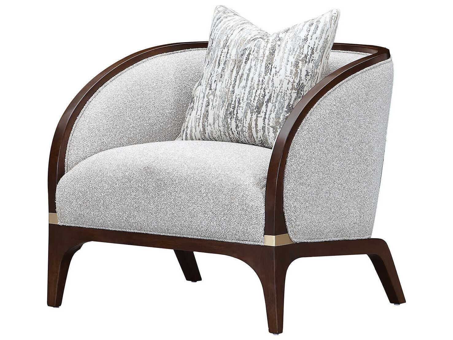 Michael Amini Houston Gray Accent Chair