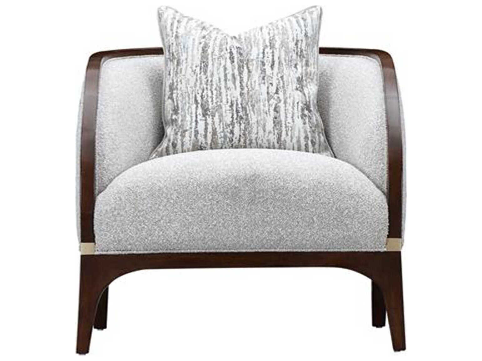 Michael Amini Houston Gray Accent Chair