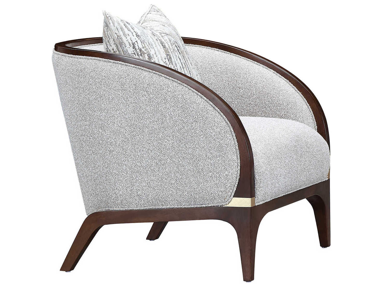 Michael Amini Houston Gray Accent Chair