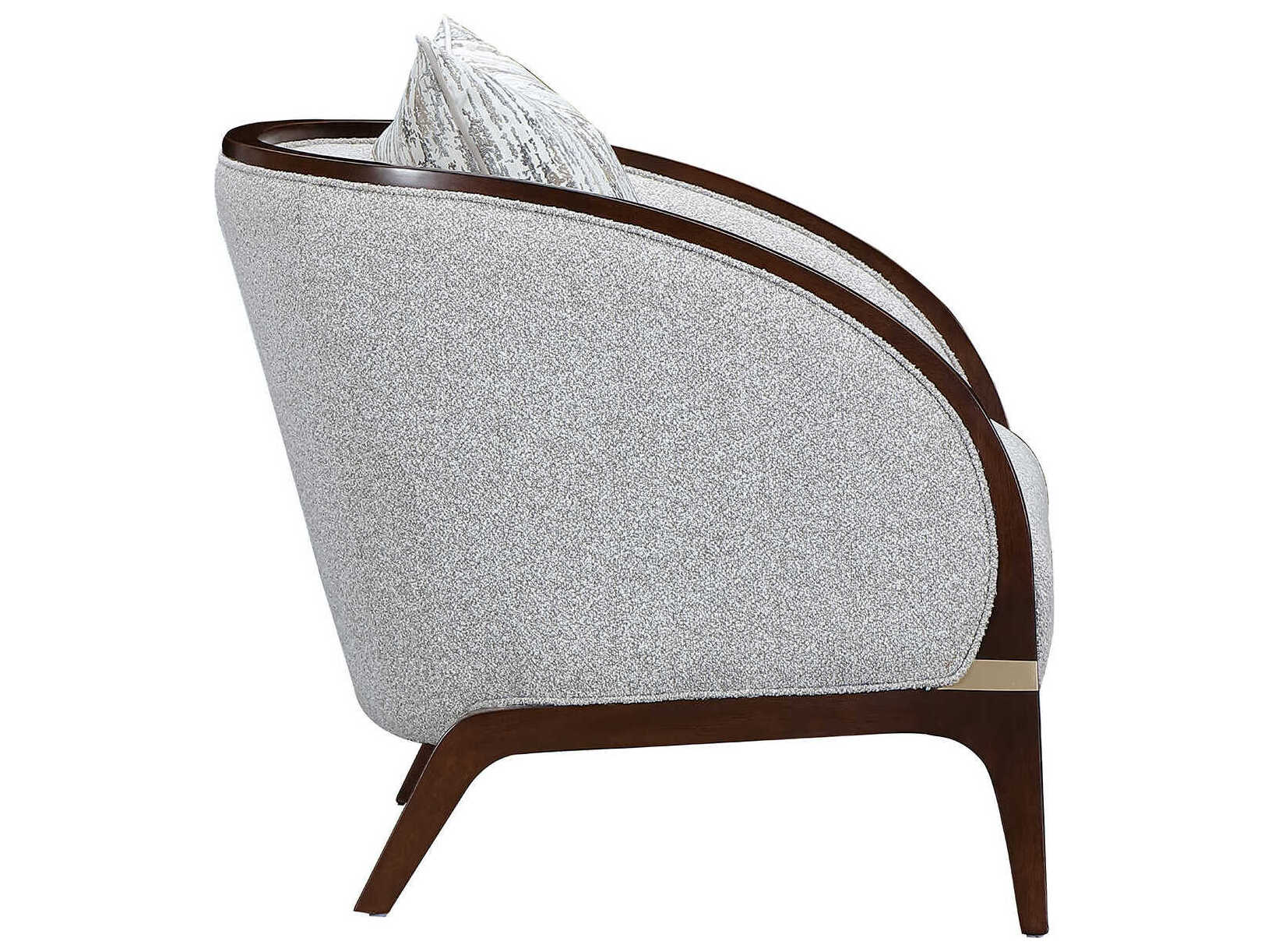 Michael Amini Houston Gray Accent Chair