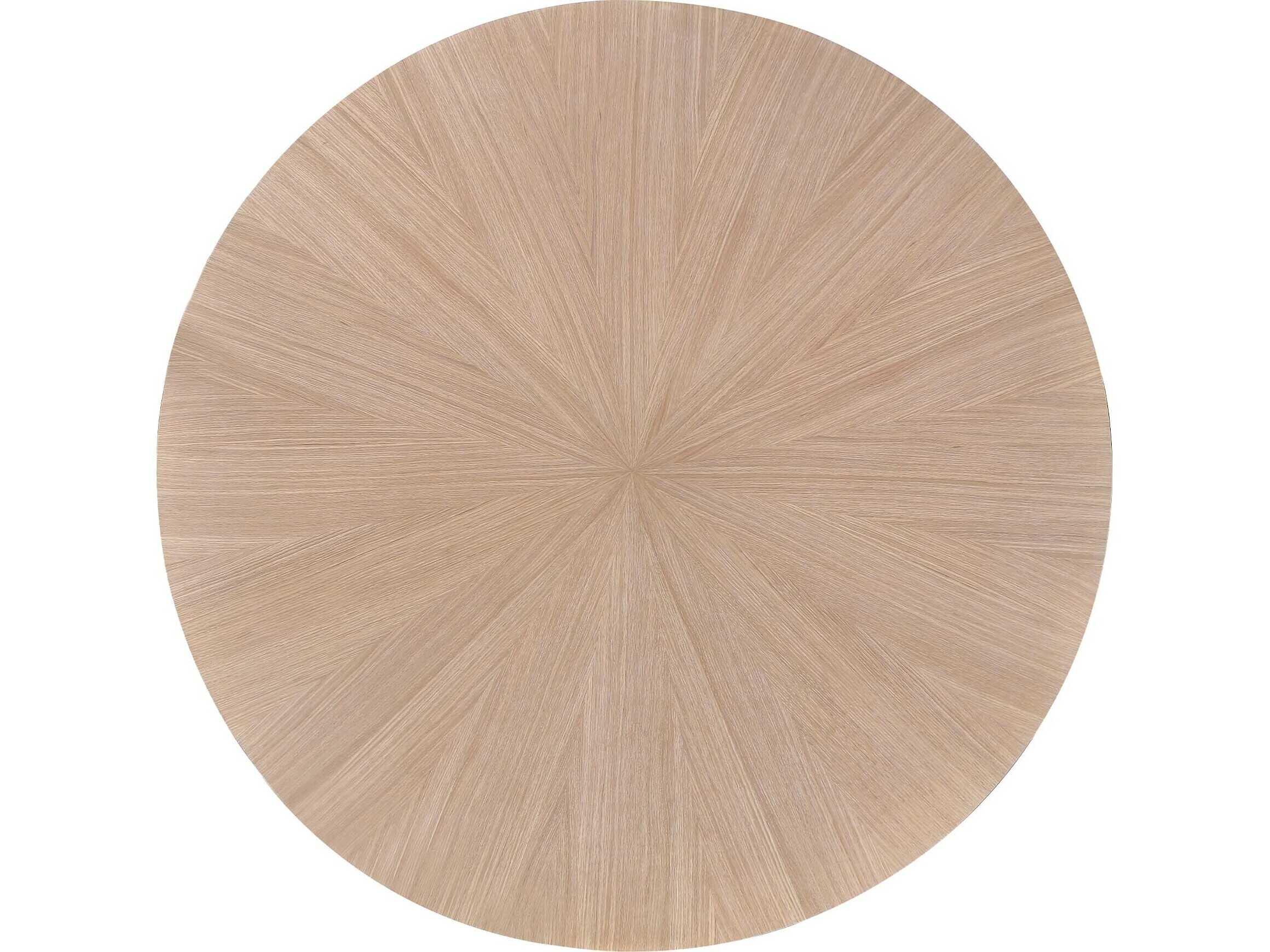 Michael Amini West Kensington Round Wood Sea Salt Caramel Dining Table